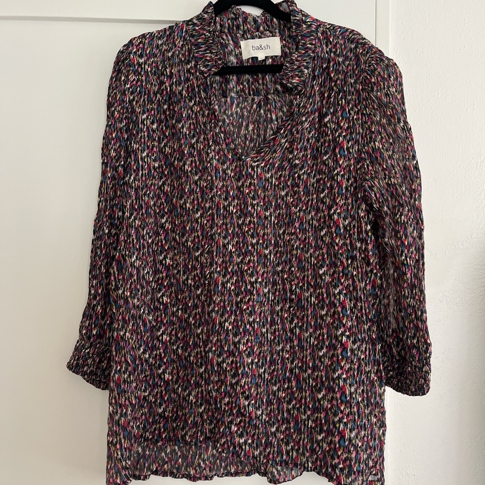 Ba&sh sparkly silk blouse